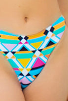 Dwuczęściowy strój kąpielowy w geometryczne wzory Sassari (S115SA6)