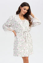 Szlafrok w kwiaty Magnolia