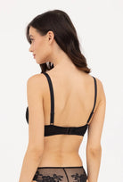 Czarny biustonosz bardotka Monique