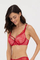 Czerwony biustonosz damski Kayla