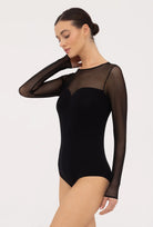 Czarne body z siateczką Elisa