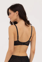 Czarny biustonosz z fiszbinami Dominica