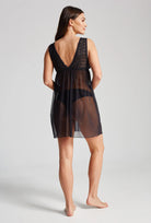 Halka nocna wykończona koronką Siena