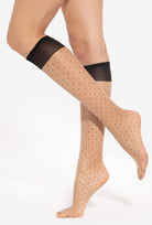 Podkolanówki w kropki Stylove wz. 04