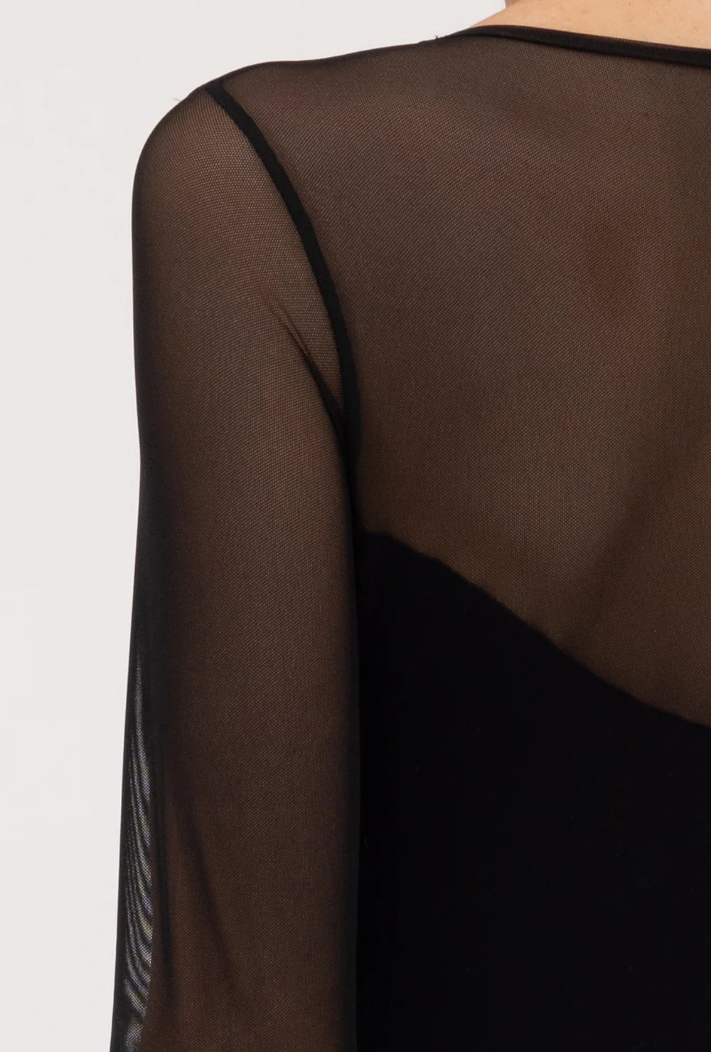 Czarne body z siateczką Elisa - Gatta