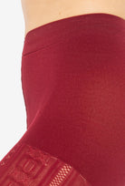 Bordowe rajstopy wzorowane Fabiane 07