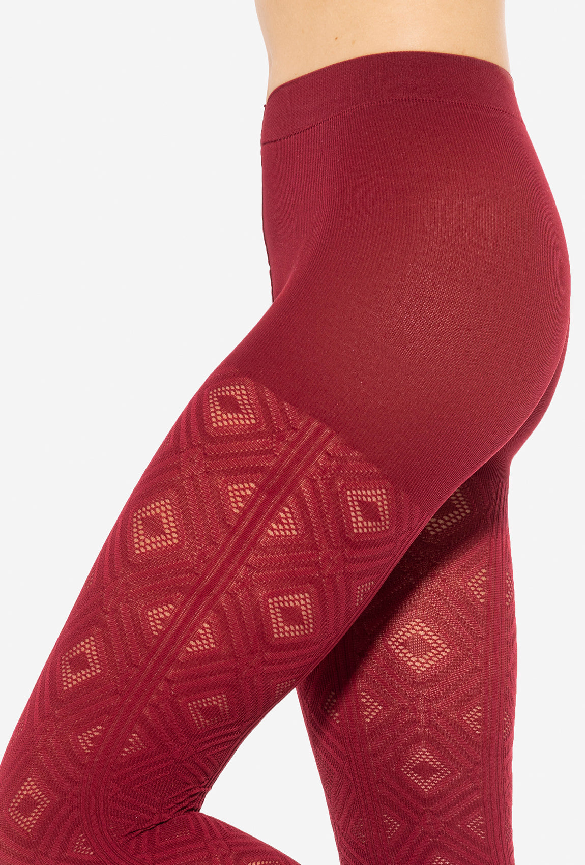 Bordowe rajstopy damskie Fabiane 08 - Gatta