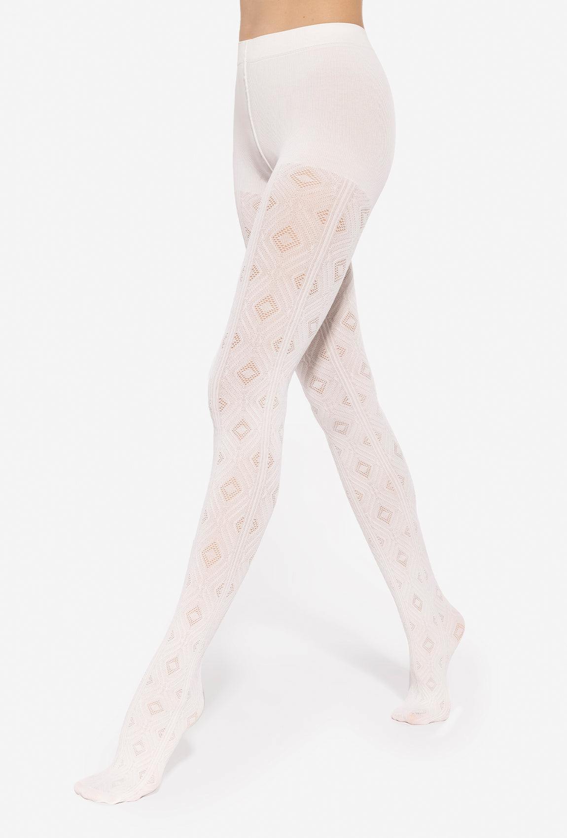 Kremowe rajstopy damskie Fabiane 08