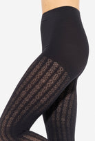 Czarne rajstopy ażurowe Fabiane 09