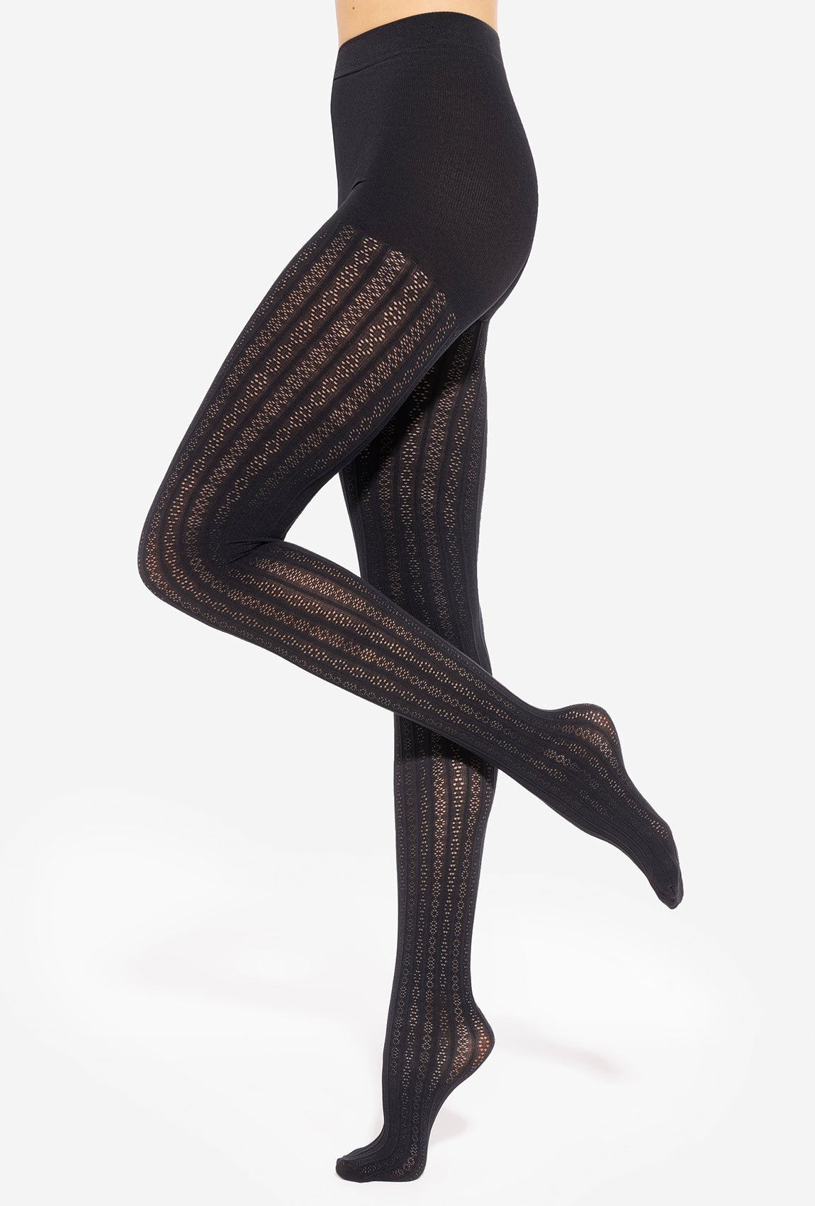 Czarne rajstopy ażurowe Fabiane 09 - Gatta