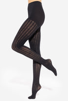 Czarne rajstopy ażurowe Fabiane 09