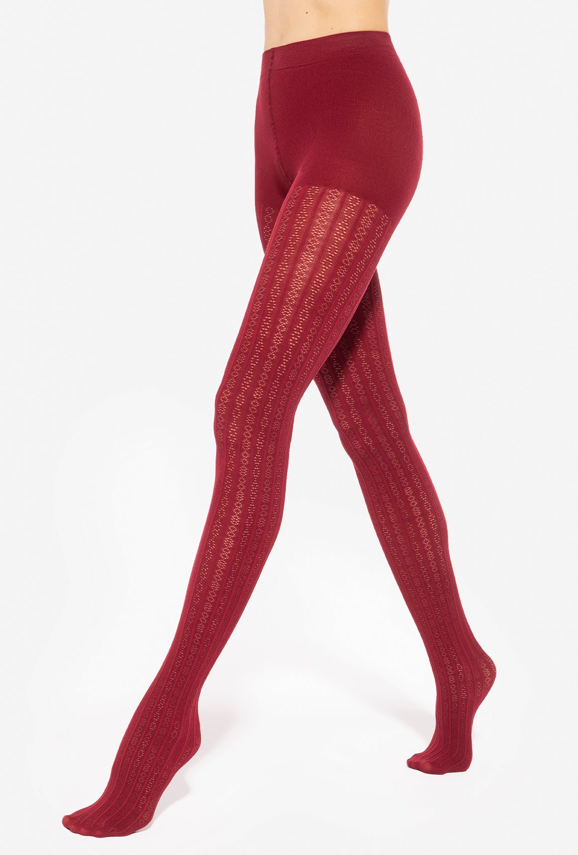 Bordowe rajstopy Fabiane 09 - Gatta