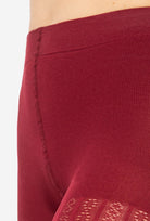 Bordowe rajstopy Fabiane 09