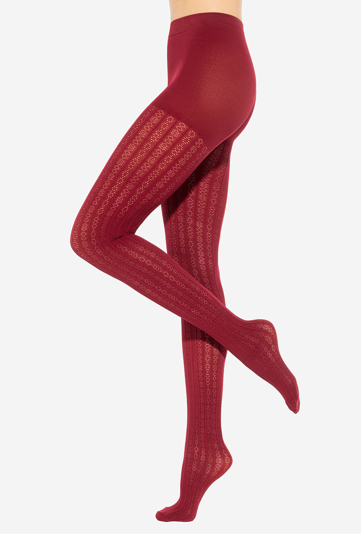 Bordowe rajstopy Fabiane 09 - Gatta