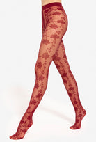 Rajstopy w kwiaty Faria wz. 11