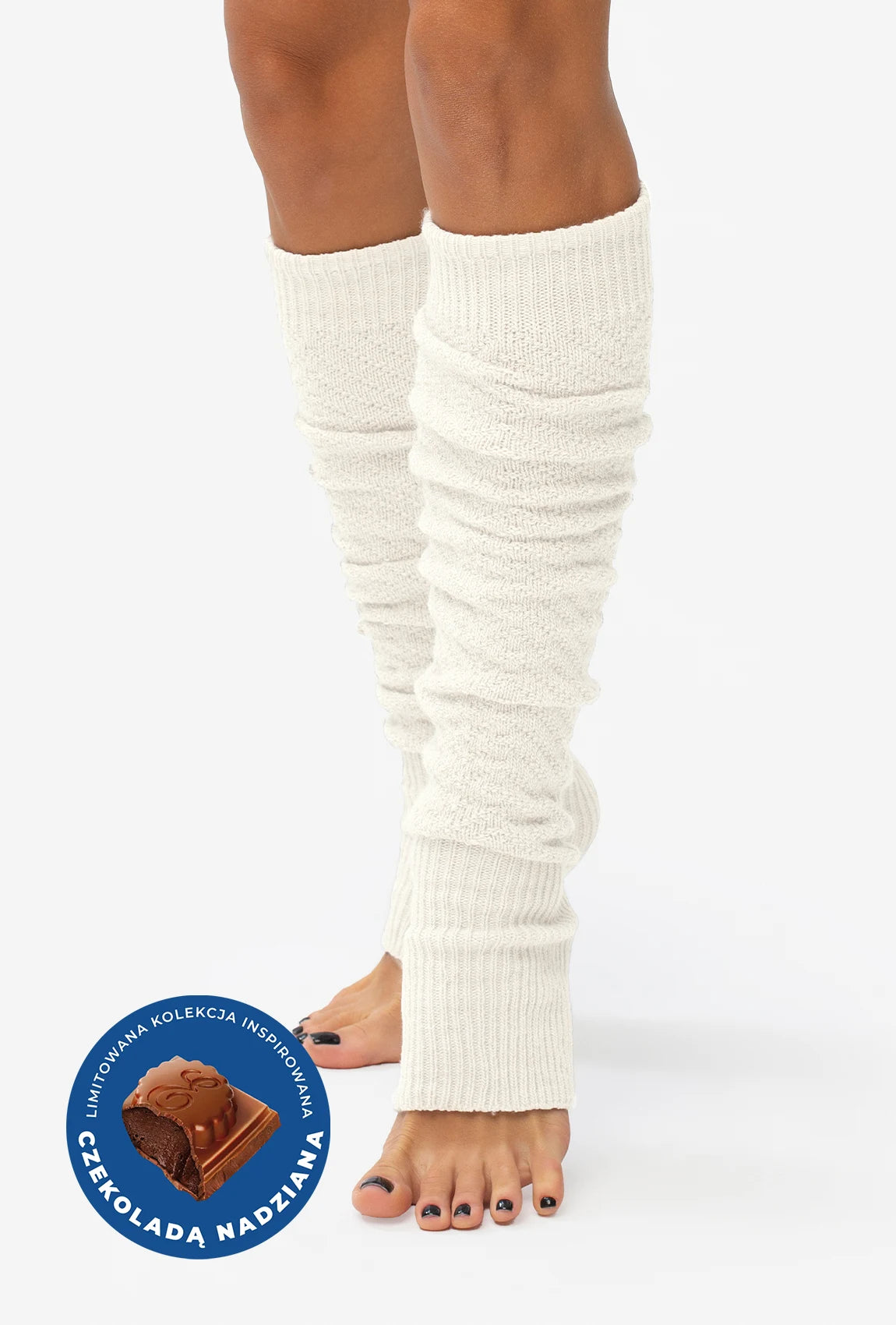 Kremowe getry damskie - Gatta