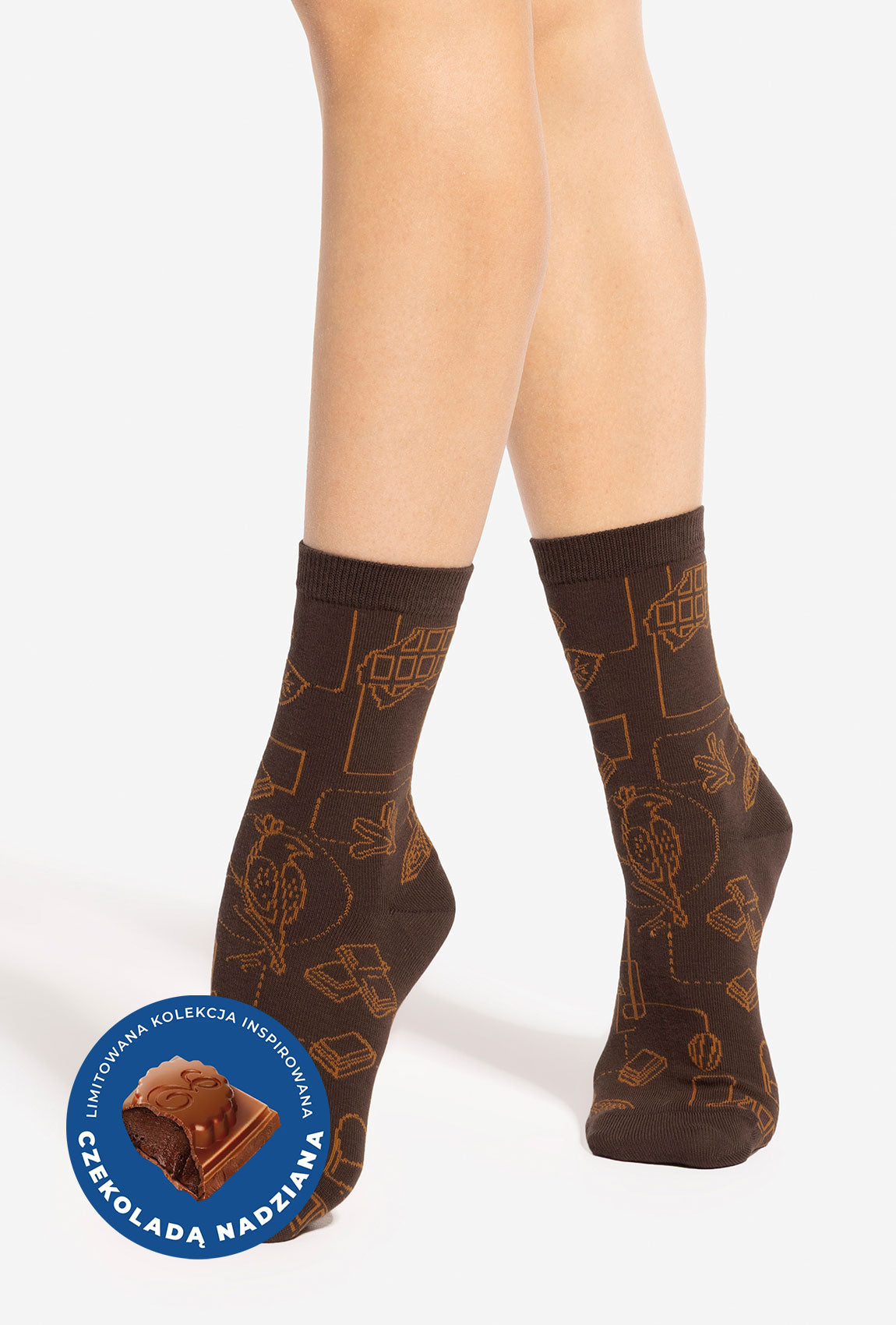 Skarpetki w kolorach czekolady - Gatta x Wedel - Gatta