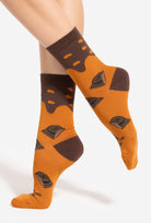 Karmelowe skarpetki Gatta x Wedel 07