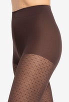 Rajstopy w kolorze gorzkiej czekolady Gatta x Wedel