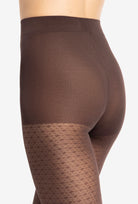 Rajstopy w kolorze gorzkiej czekolady Gatta x Wedel