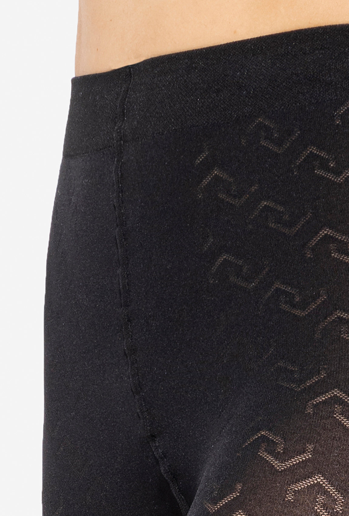 Czarne rajstopy wzorowane Loretta wz. 156 - Gatta