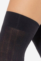 Czarne zakolanówki 01