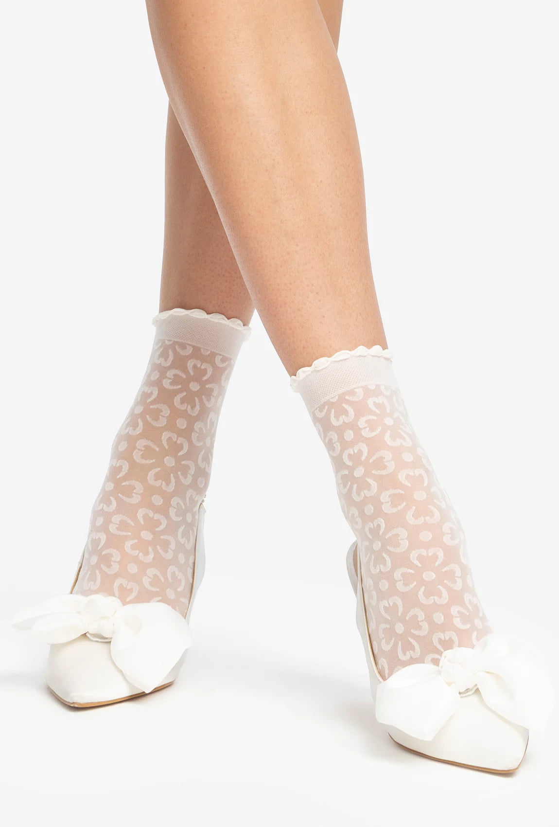 Kremowe skarpetki Trendy 32