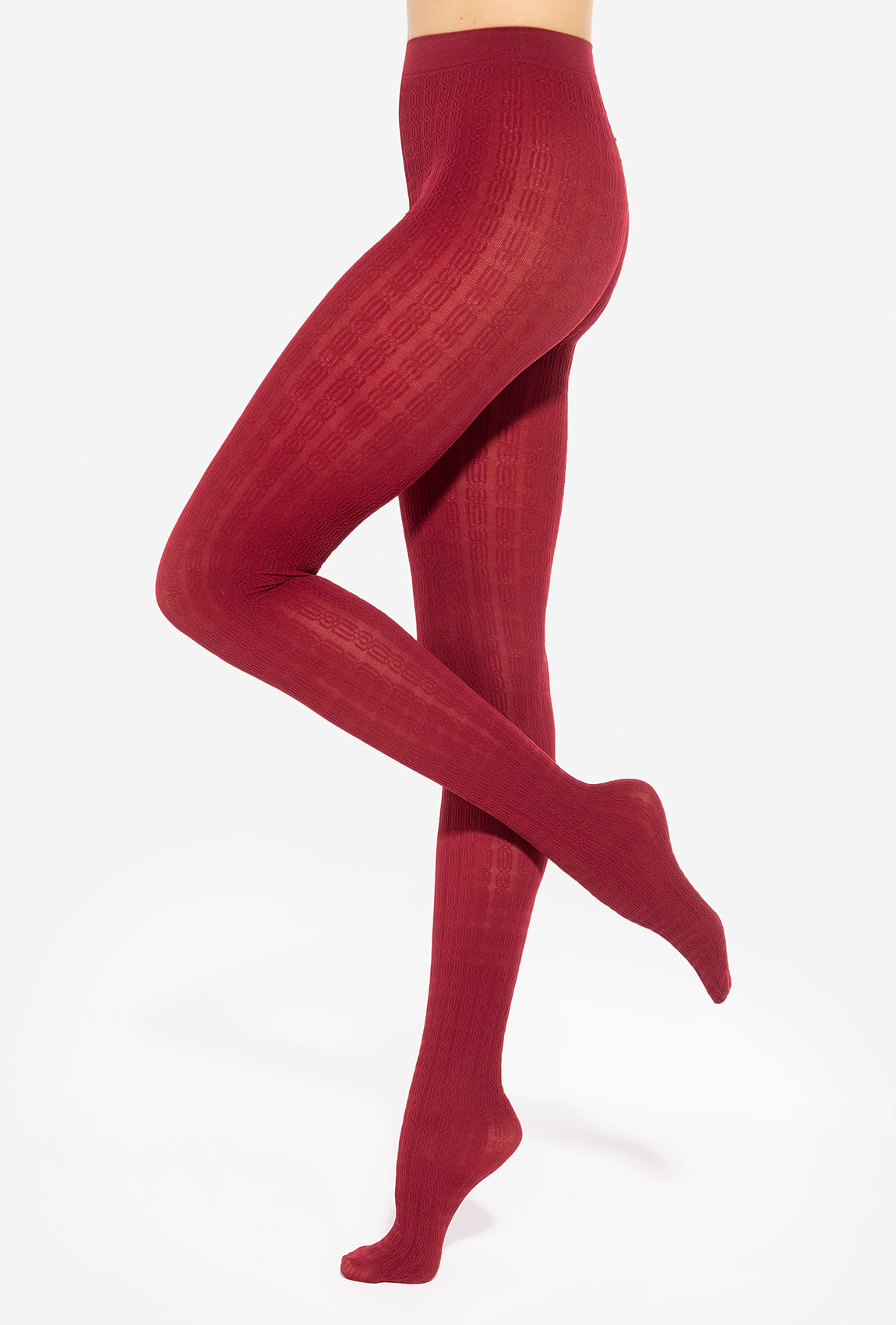 Bordowe rajstopy damskie Tiffany wz. 24 - Gatta