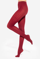 Bordowe rajstopy damskie Tiffany wz. 24