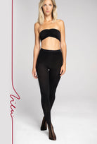 Czarne rajstopy Arch z kolecji Zień x Gatta