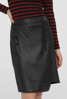 Asymetryczna spódniczka z ekoskóry Melilla