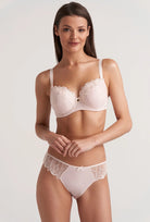 Delikatnie usztywniany biustonosz z haftem Marissa 01