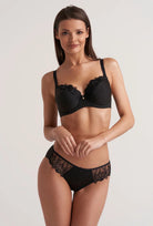 Delikatnie usztywniany biustonosz z haftem Marissa 01