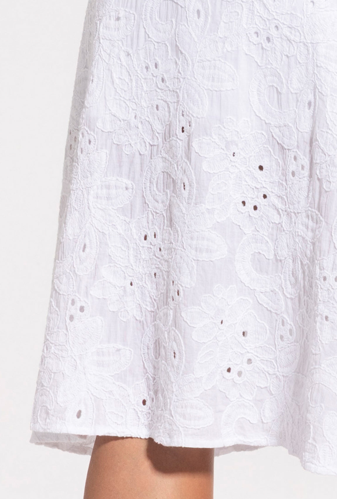 Biała sukienka koszulowa midi Sheila - Gatta