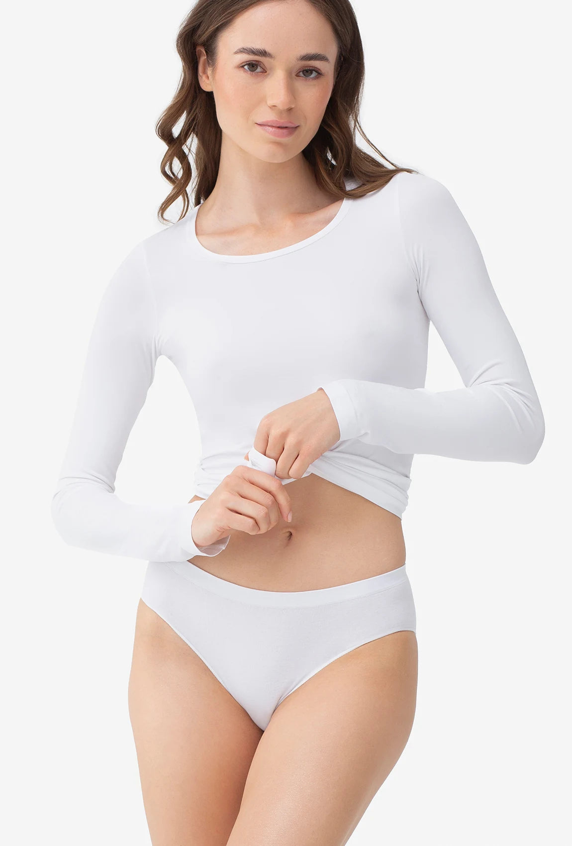 Majtki bawełniane bezszwowe Bikini Cotton