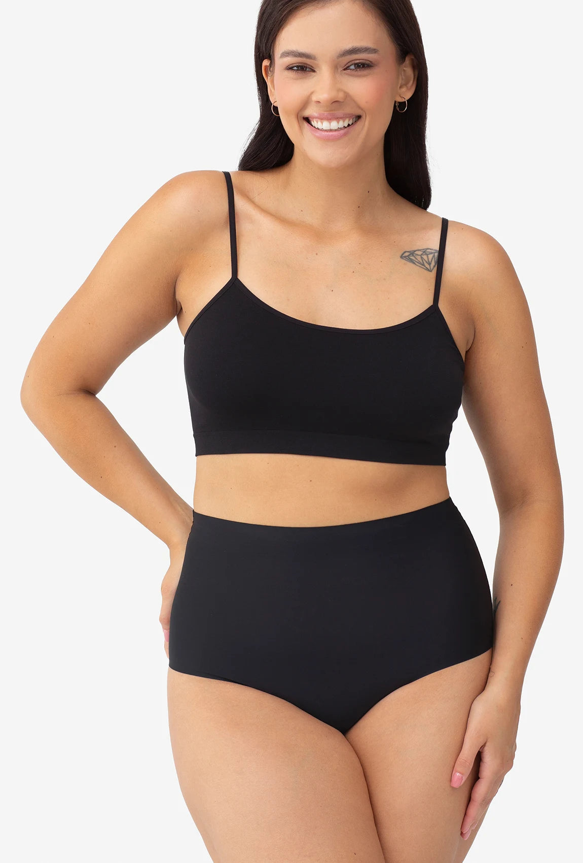 Majtki cięte laserowo z wysokim stanem Bikini Thalia Softi - Gatta