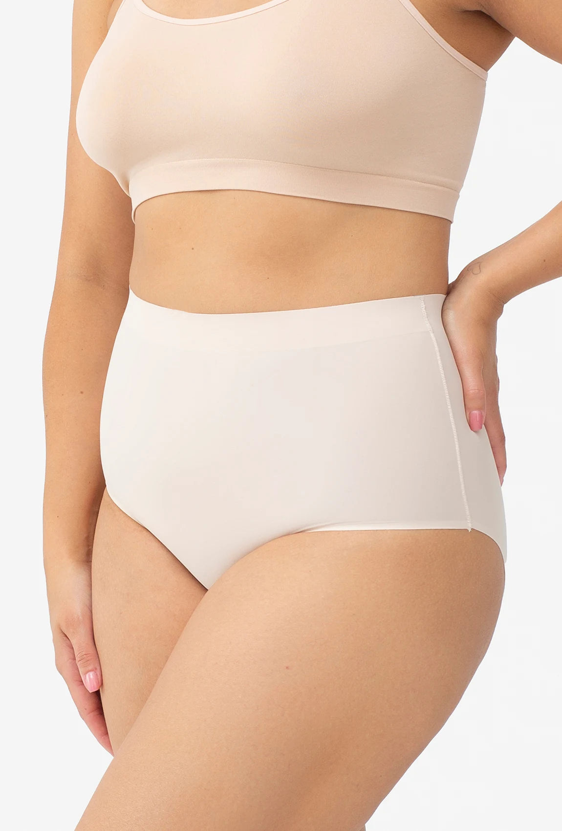 Majtki cięte laserowo z wysokim stanem Bikini Thalia Softi - Gatta