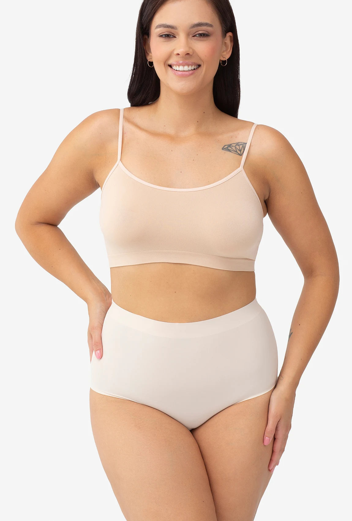 Majtki cięte laserowo z wysokim stanem Bikini Thalia Softi - Gatta