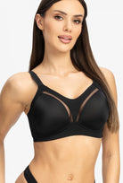 Czarny biustonosz sportowy Fit