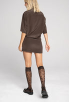 Brązowe podkolanówki Bloom z kolekcji Zień x Gatta