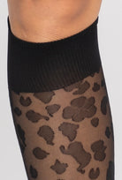 Czarne podkolanówki Bloom z kolekcji Zień x Gatta