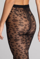 Czarne rajstopy wzorzyste Bloom z kolekcji Zień x Gatta