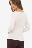 Kremowa bluzka z tencelu i wełny Betty