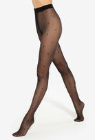 Błyszczące rajstopy w gwiazdki Silver Party wz. 13