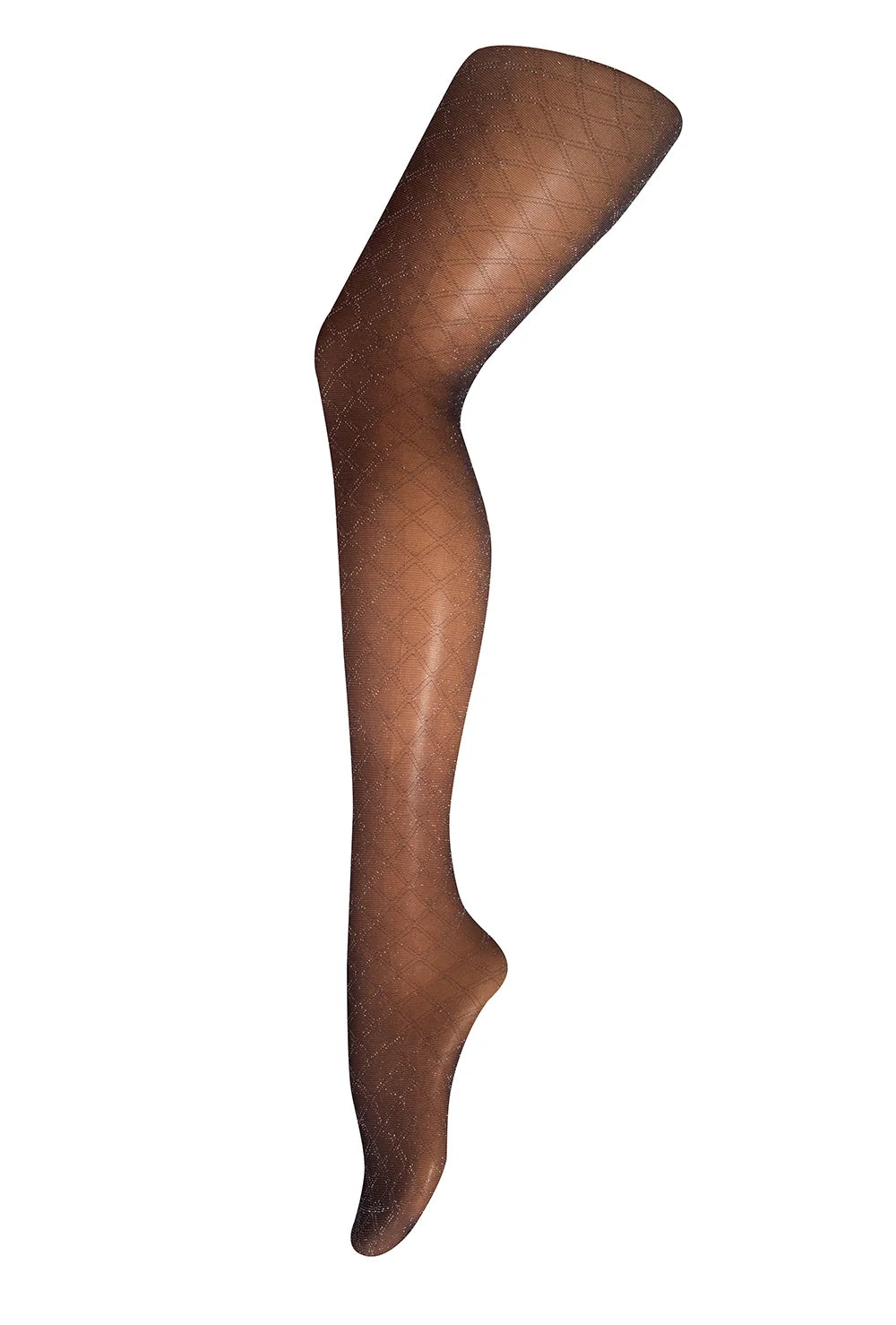 Błyszczące rajstopy w romby Silver party wz. 07 - Gatta