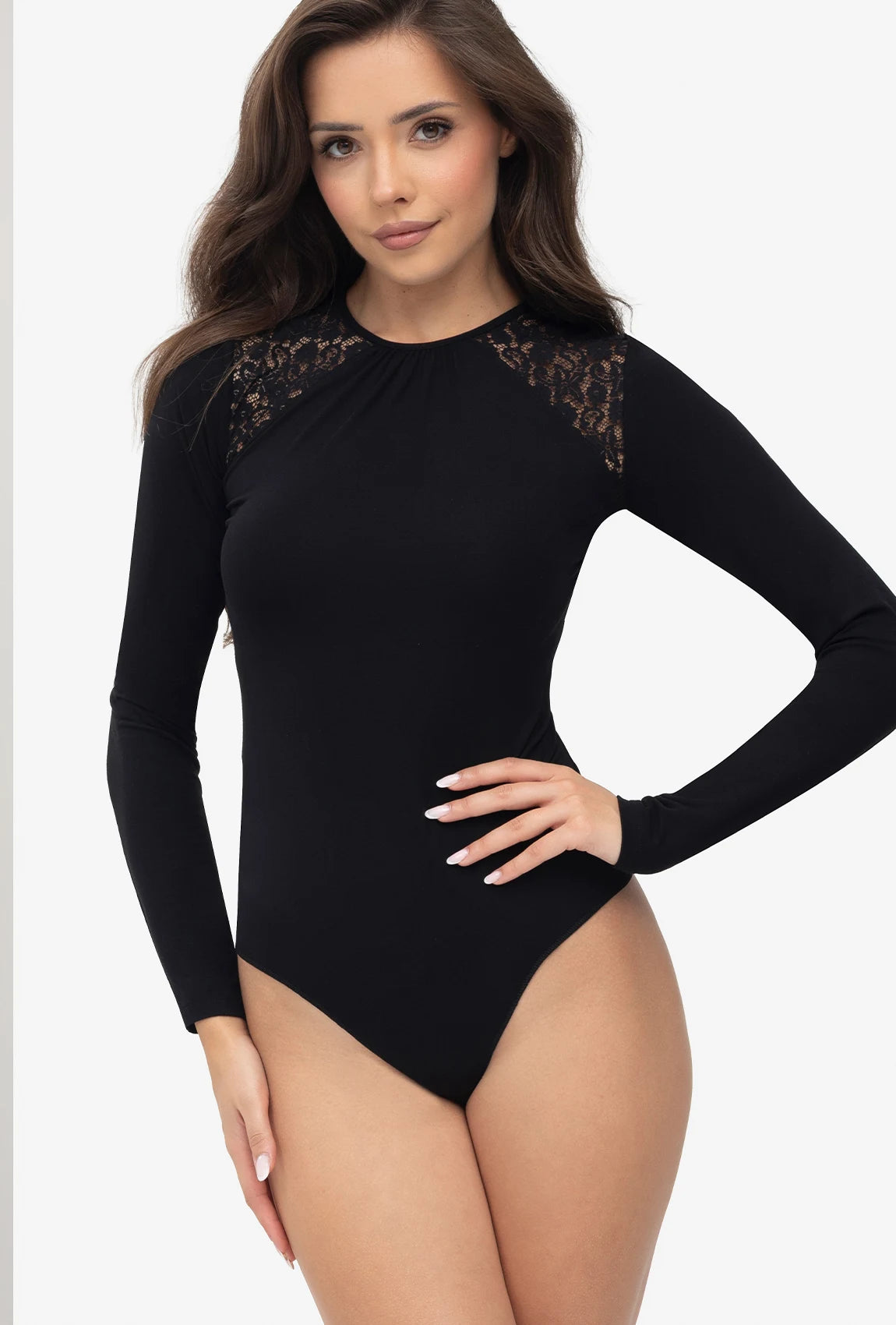 Czarne body Olive - Gatta