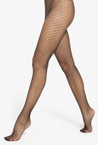 Czarne rajstopy ażurowe Brigitte 15