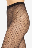 Czarne rajstopy ażurowe Brigitte 15