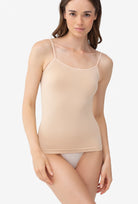Top bezszwowy na cienkich ramiączkach Camisole