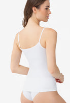 Top bezszwowy na cienkich ramiączkach Camisole